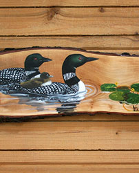 Loons & Frog on Popple